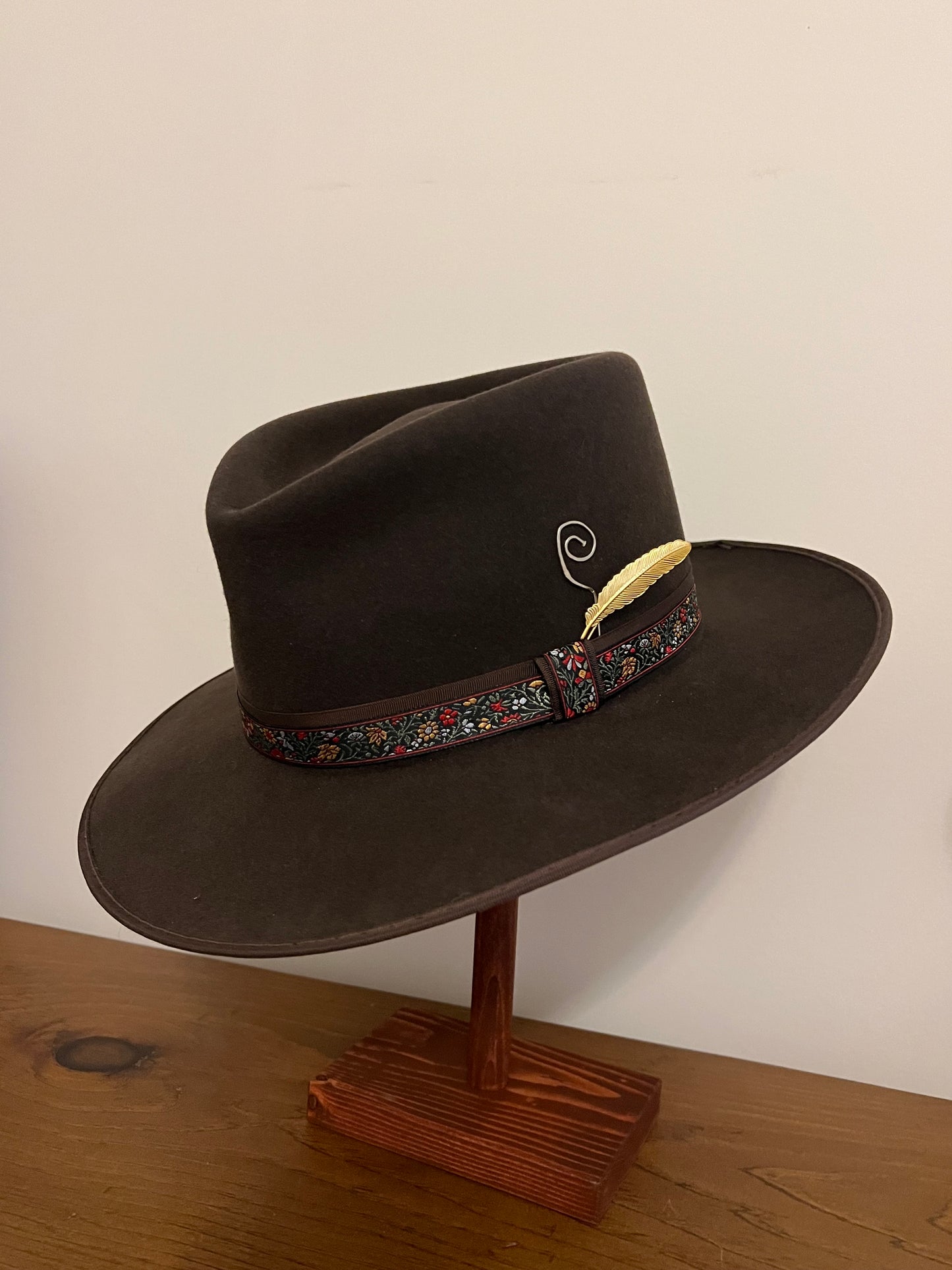 Iron Brown Classic Fedora in Dress Weight Hare